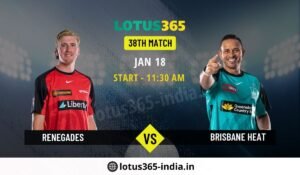 Read more about the article Big Bash Showdown: Melbourne Renegades vs Brisbane Heat – Key Players and Predictions